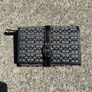 Black coach wallet